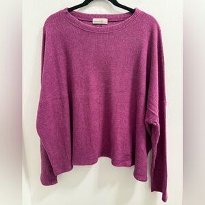 Zenana PLUS Lt Plum Sweater